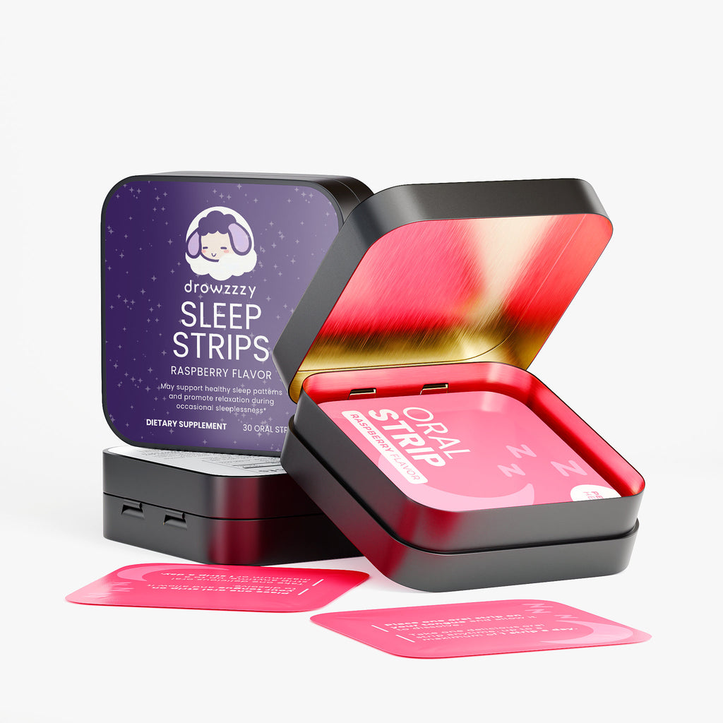 Drowzzzy Sleep Strips – Fast-Acting Oral Strips with Melatonin & Herbal Extracts