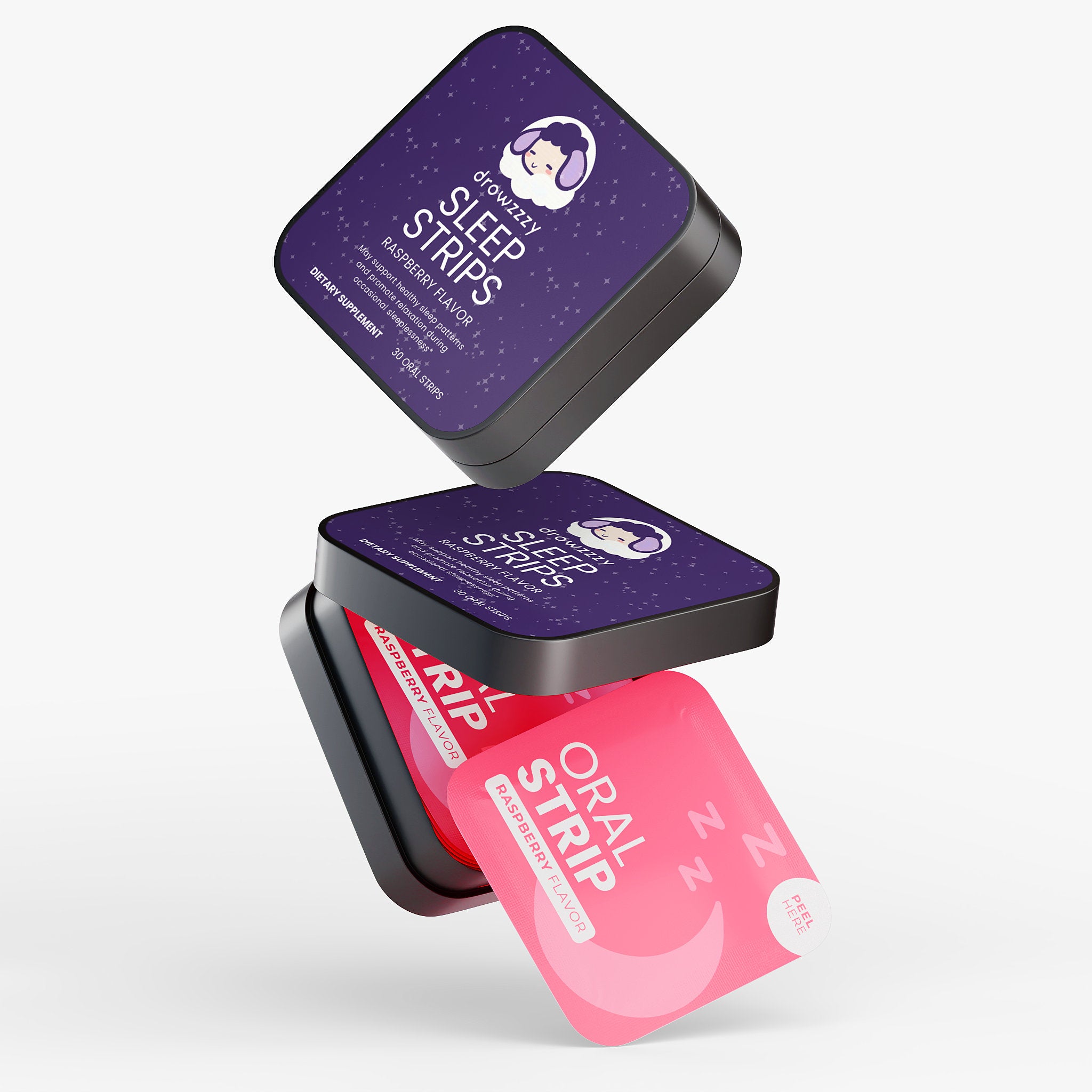 Drowzzzy Sleep Strips – Fast-Acting Oral Strips with Melatonin & Herbal Extracts