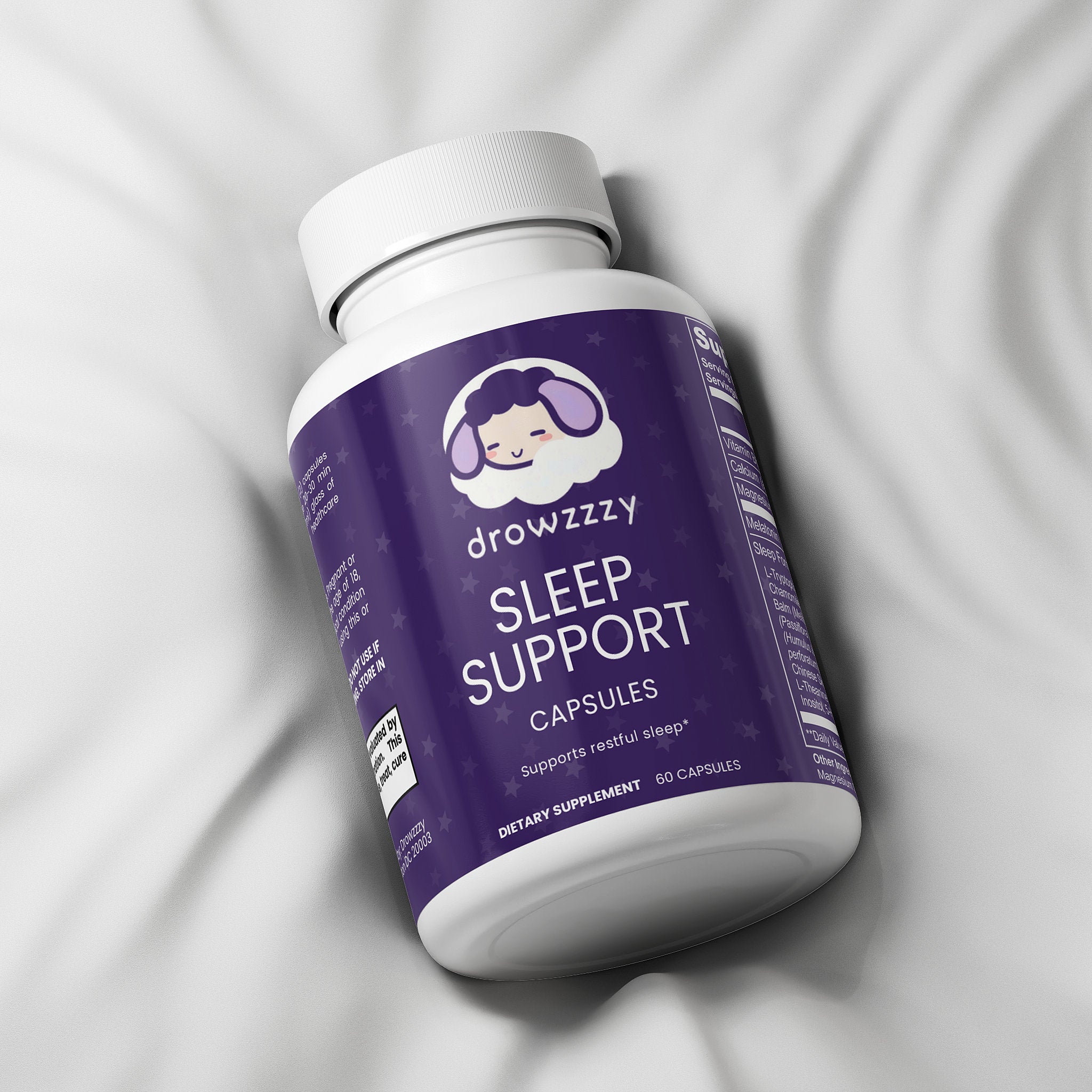 Drowzzzy Sleep Capsules – Natural Sleep Support with Valerian, Chamomile & Melatonin