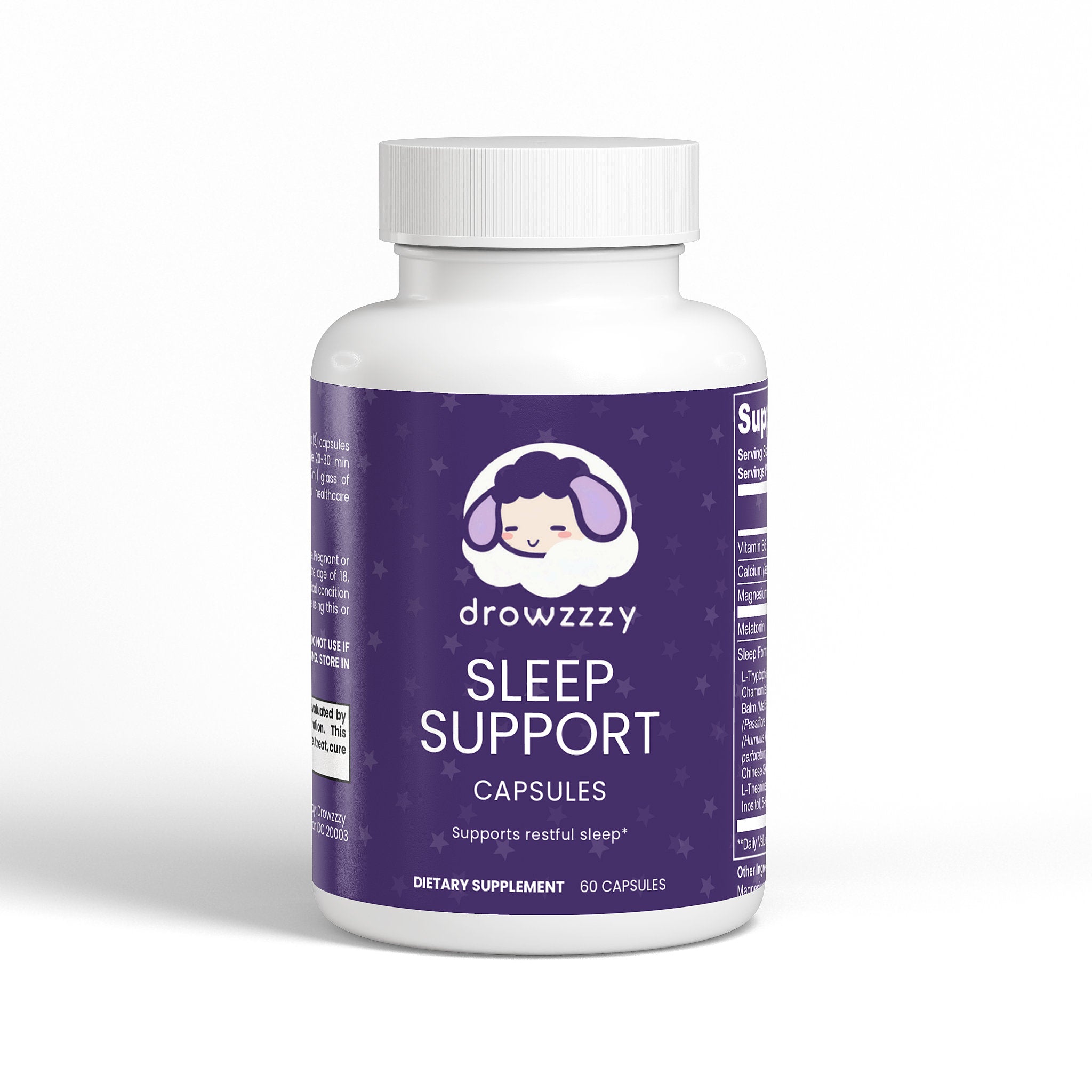 Drowzzzy Sleep Capsules – Natural Sleep Support with Valerian, Chamomile & Melatonin