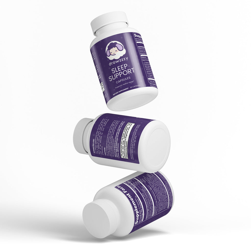 Drowzzzy Sleep Capsules – Natural Sleep Support with Valerian, Chamomile & Melatonin