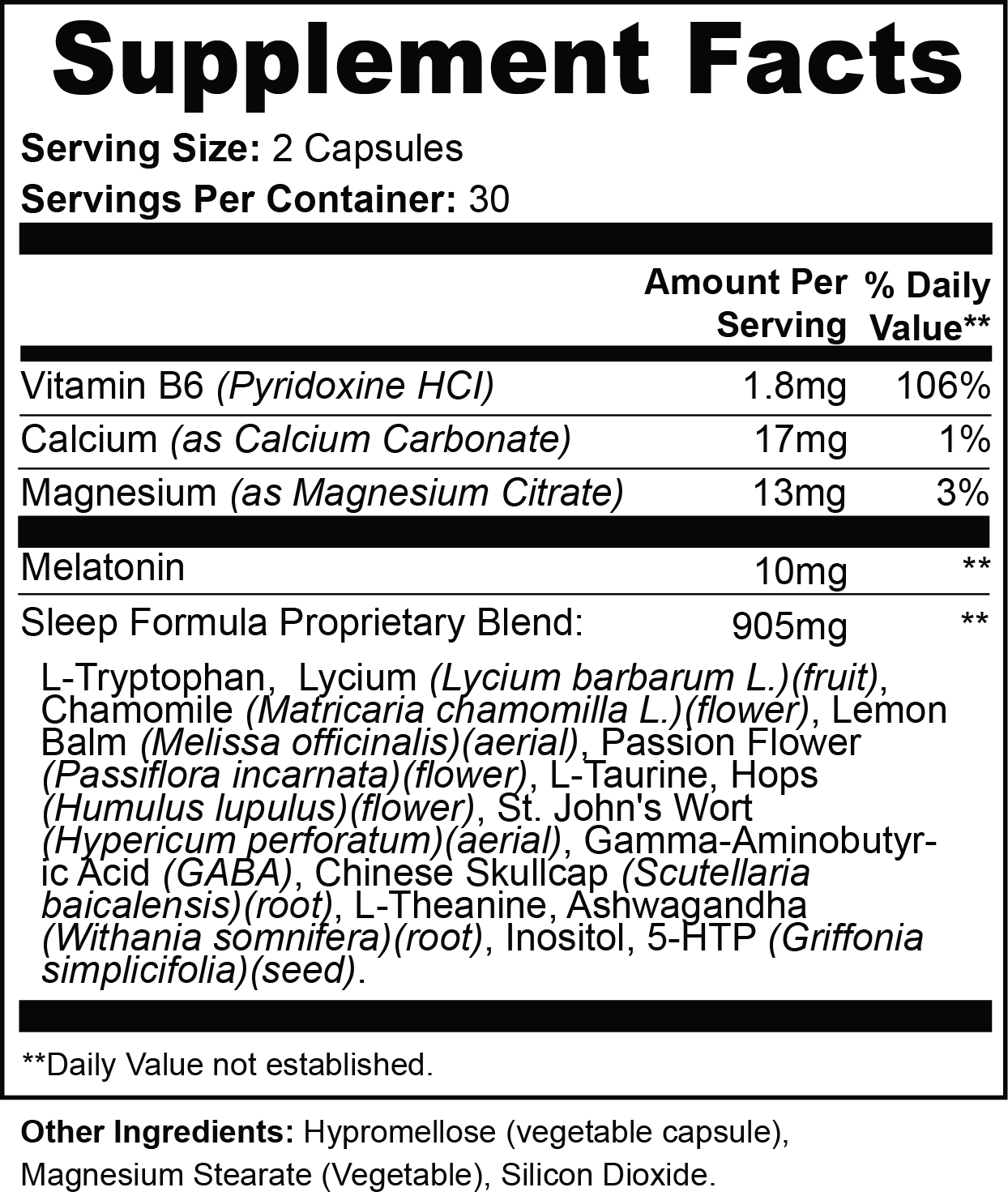 Drowzzzy Sleep Capsules – Natural Sleep Support with Valerian, Chamomile & Melatonin